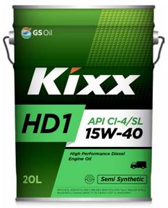 KIXX HD1 10w40 20л. CI-4/SL синтетика, масло моторное для дизельных двигателей